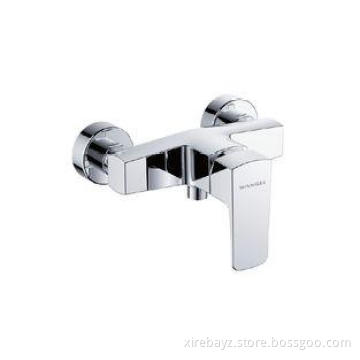 Single Lever Rectangle Shower Mixer Taps Bathroom 2 Hole fa